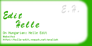 edit helle business card